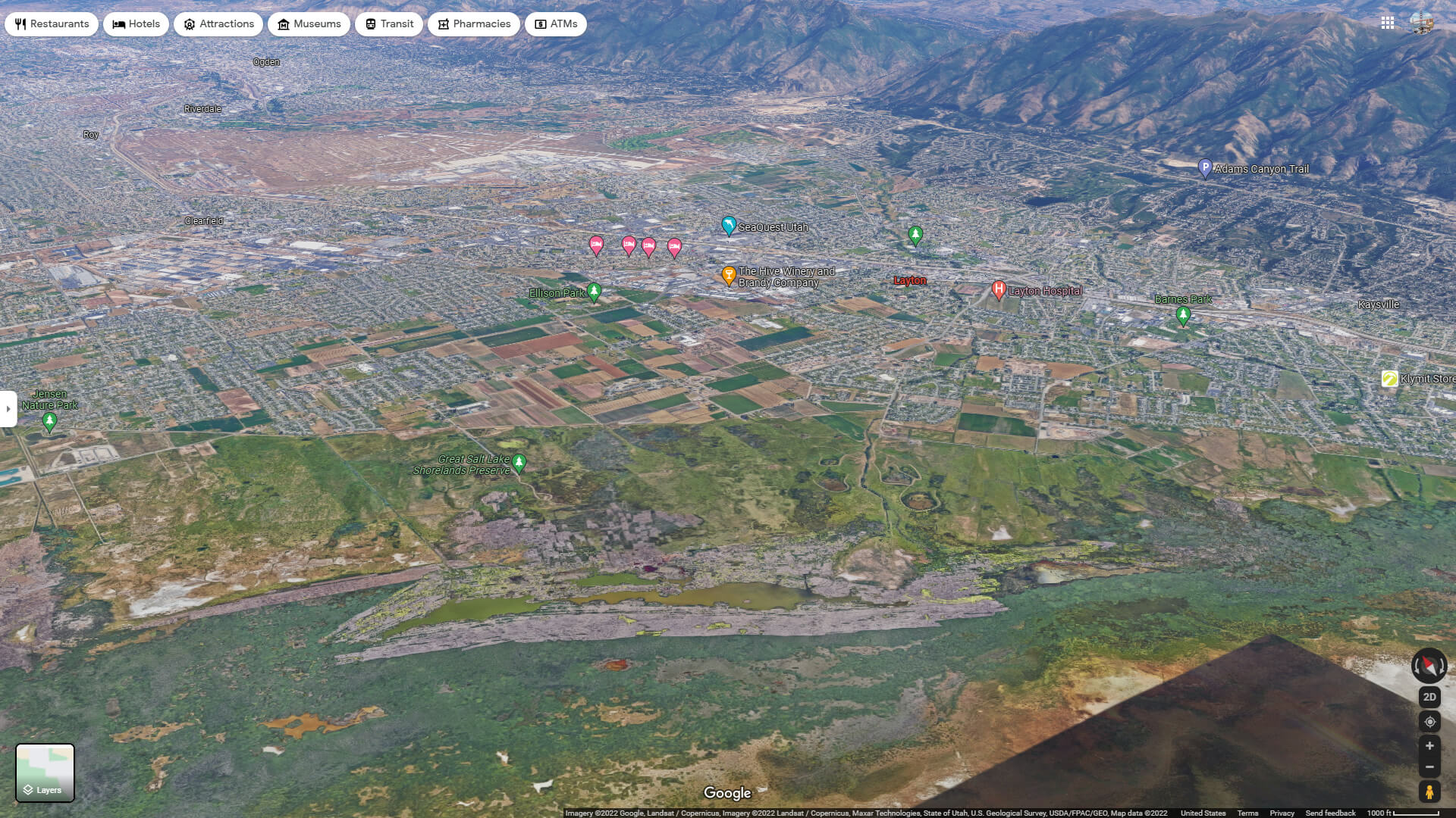 Layton Aerial Map Utah
